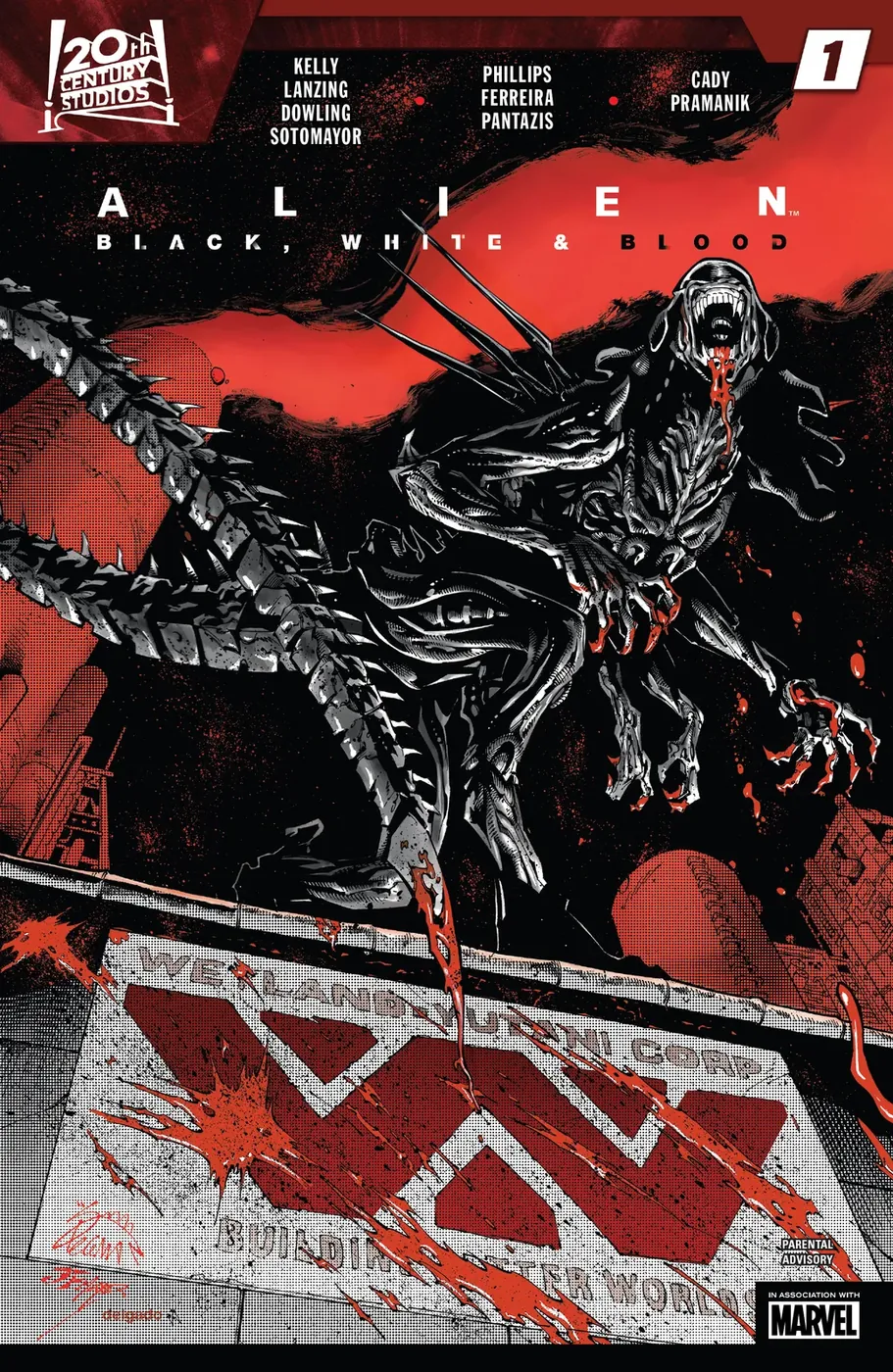 Cover of Alien: Black, White & Blood #1