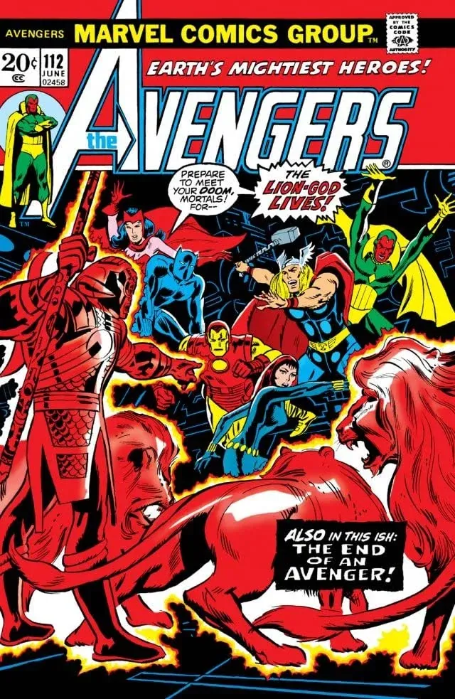 Cover of The Avengers #112