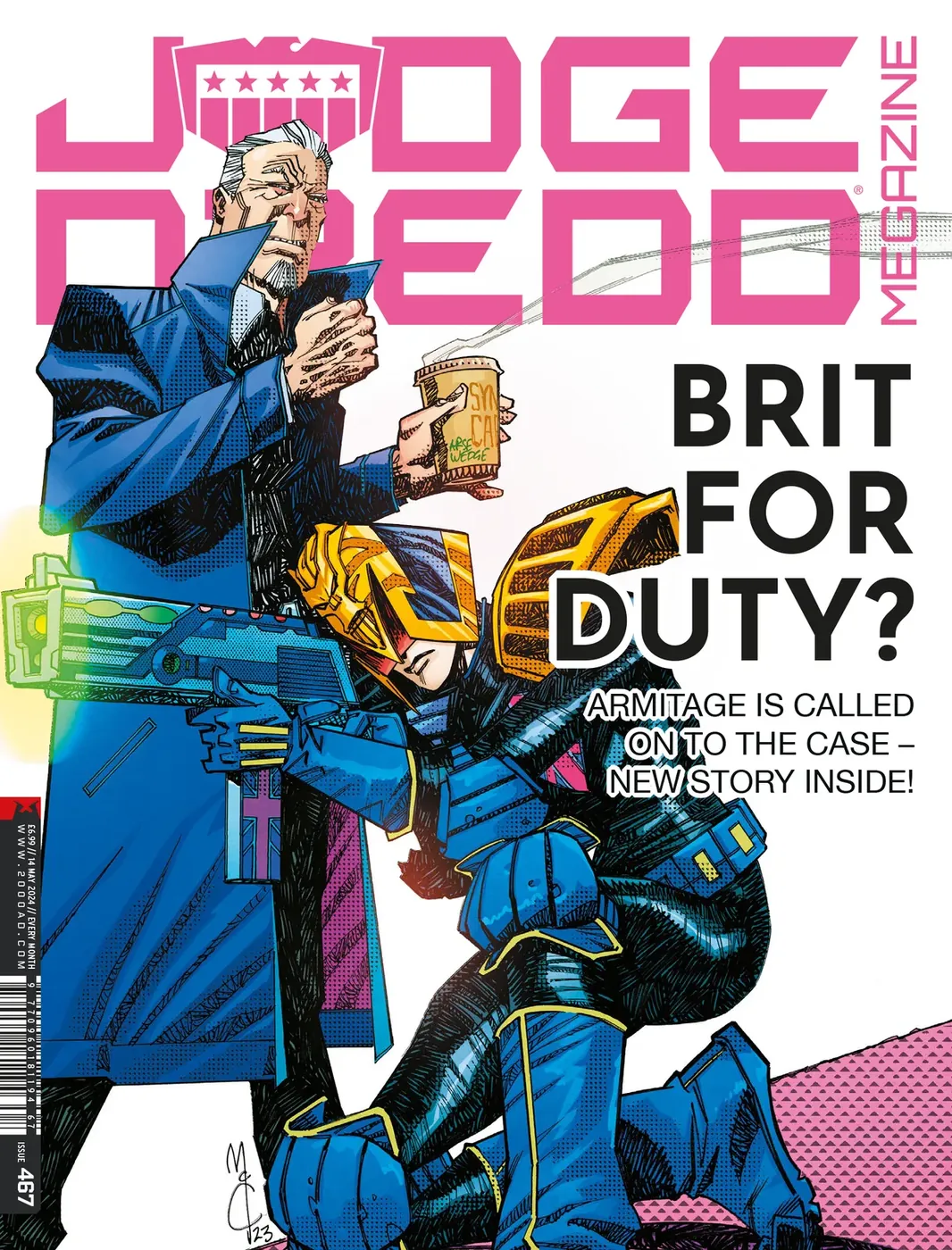 Cover of Judge Dredd Megazine #467