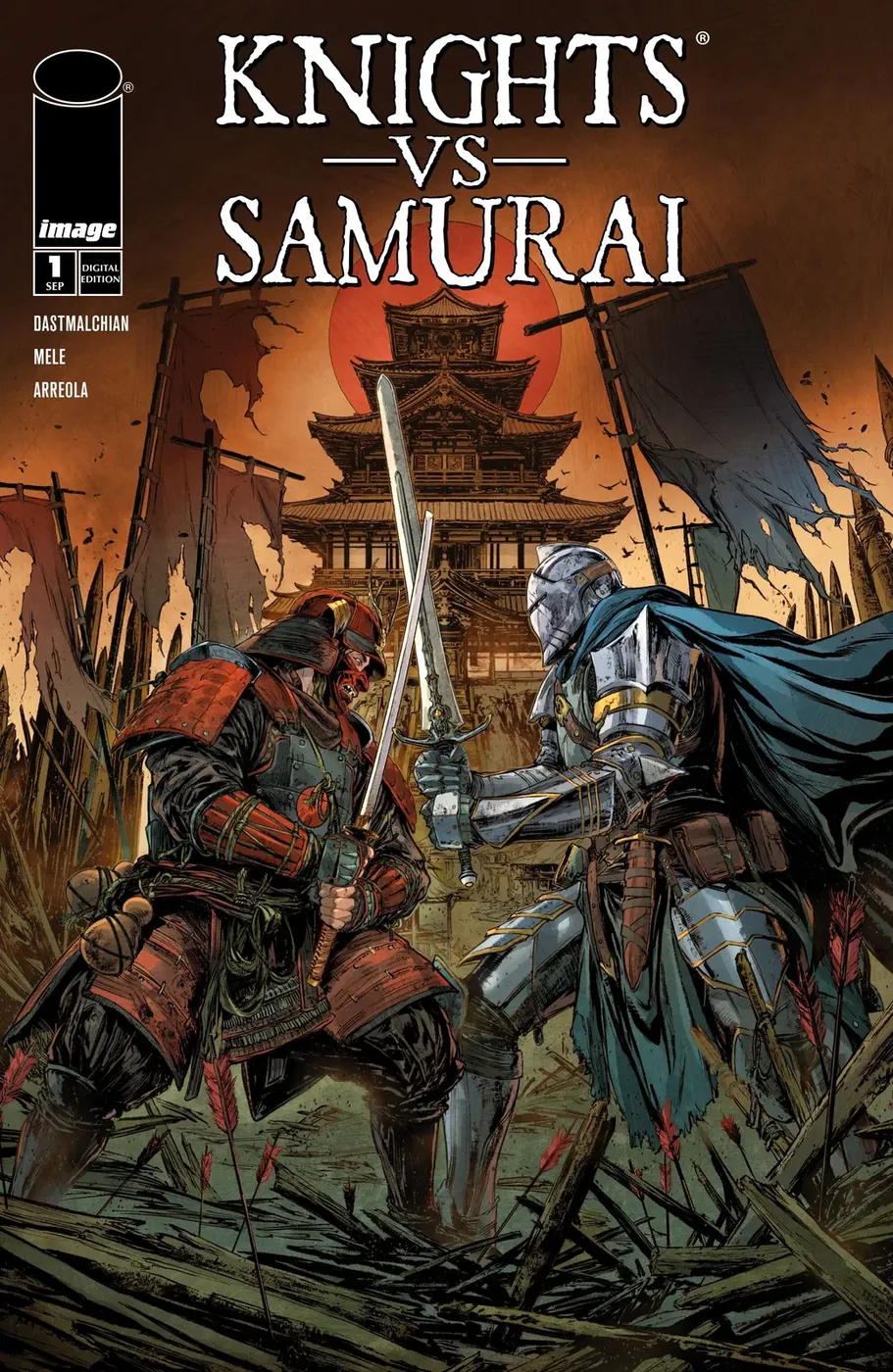 Cover of Knights vs Samurai #1