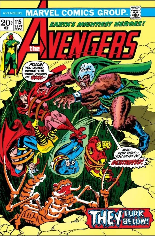 Cover of The Avengers #115