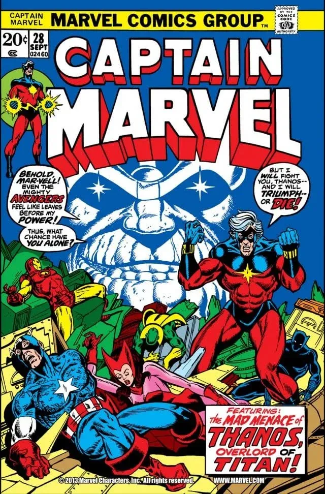Cover of Captain Marvel #28