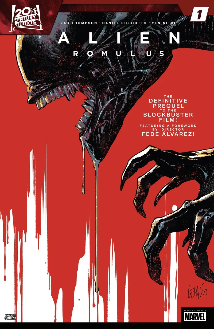 Cover of Alien: Romulus #1