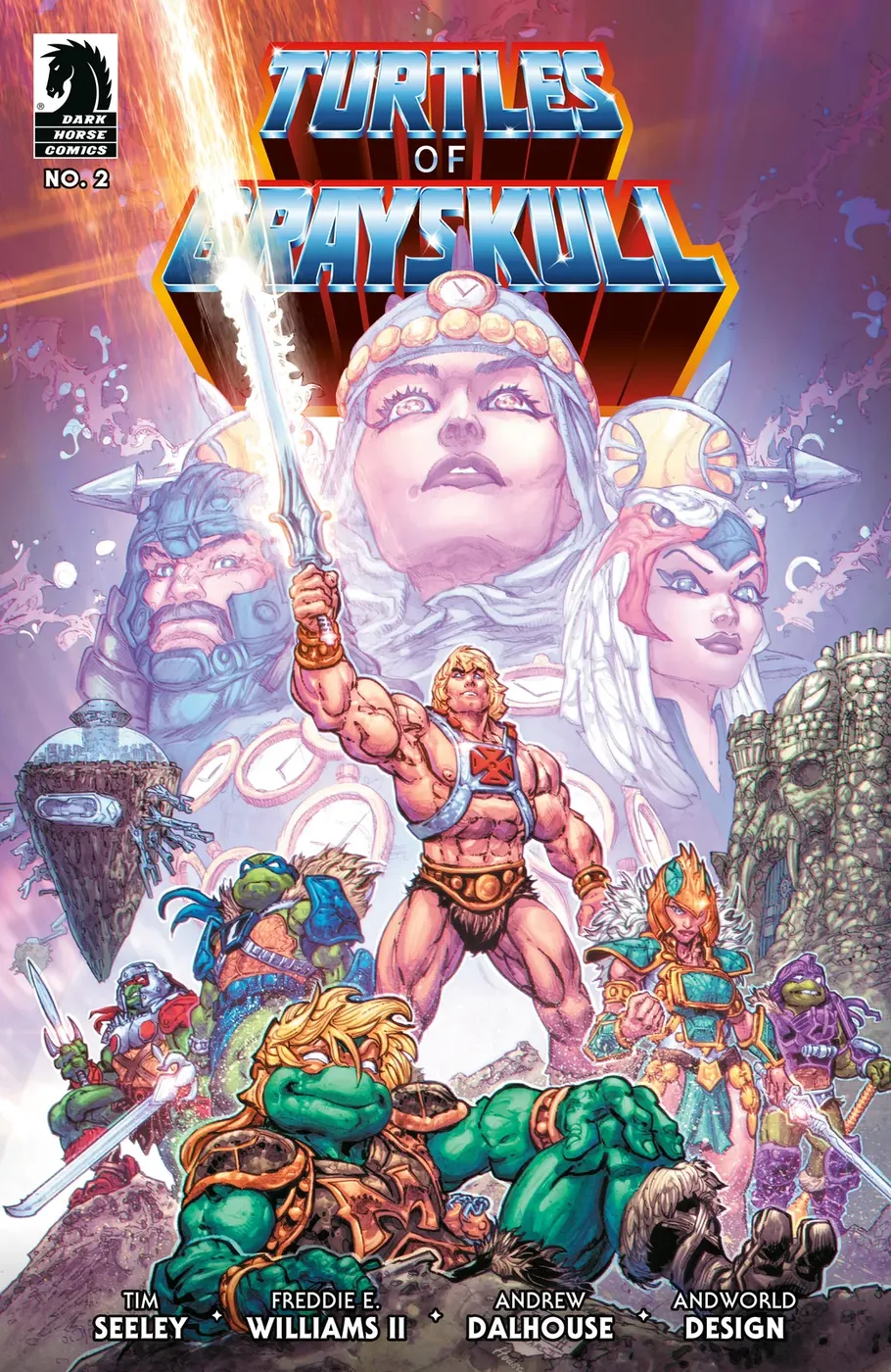 Cover of Masters of the Universe / Teenage Mutant Ninja Turtles: Turtles of Grayskull #2