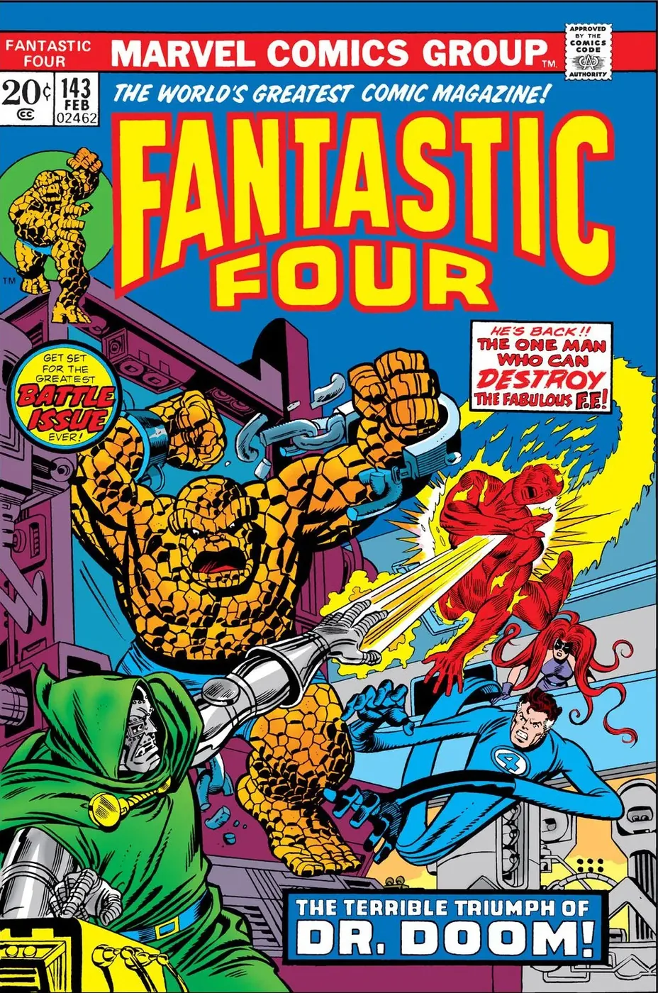 Cover of Fantastic Four #143