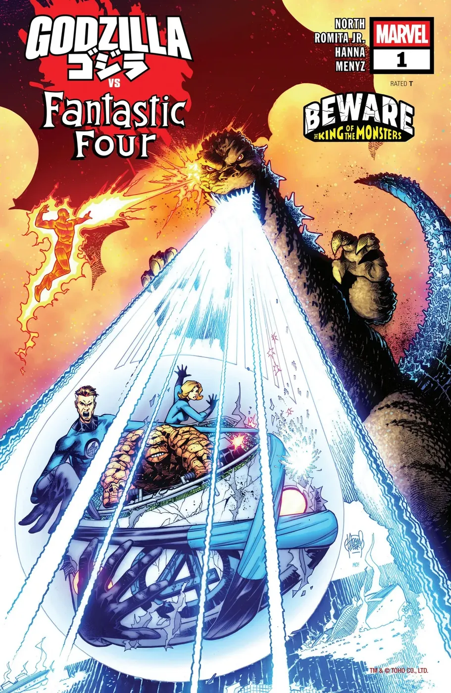 Cover of Godzilla vs. Fantastic Four #1