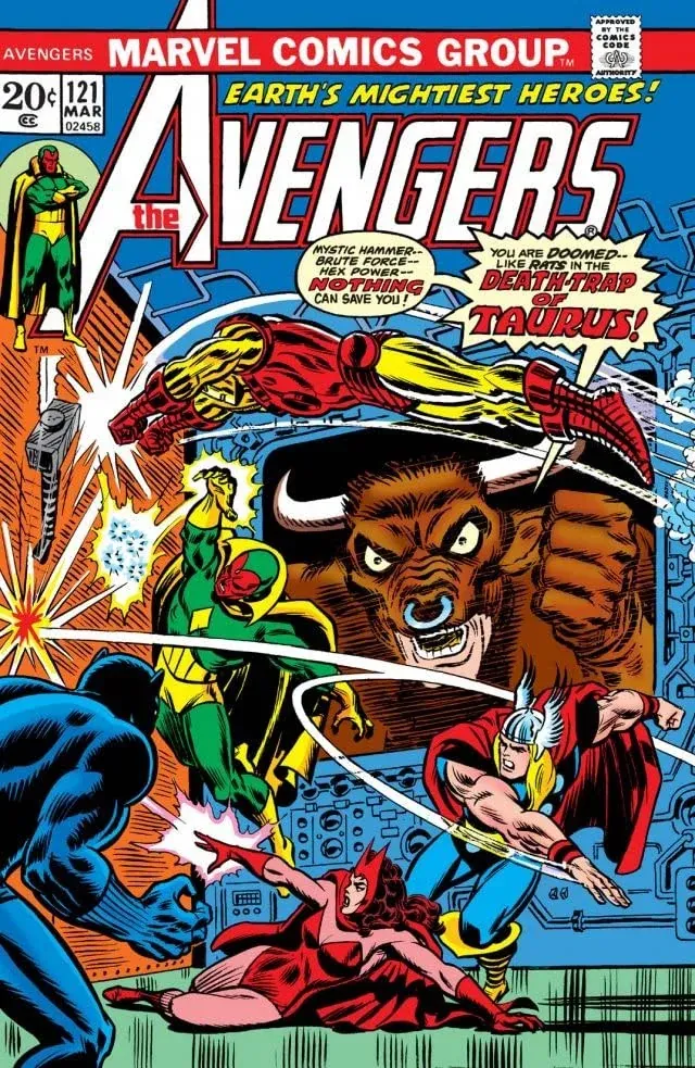 Cover of The Avengers #121
