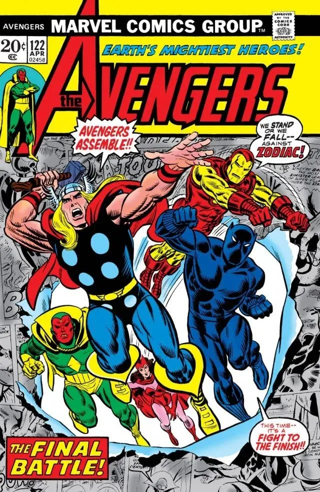 Cover of The Avengers #122