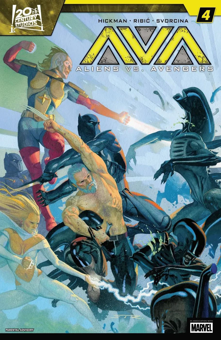 Cover of Aliens vs. Avengers #4