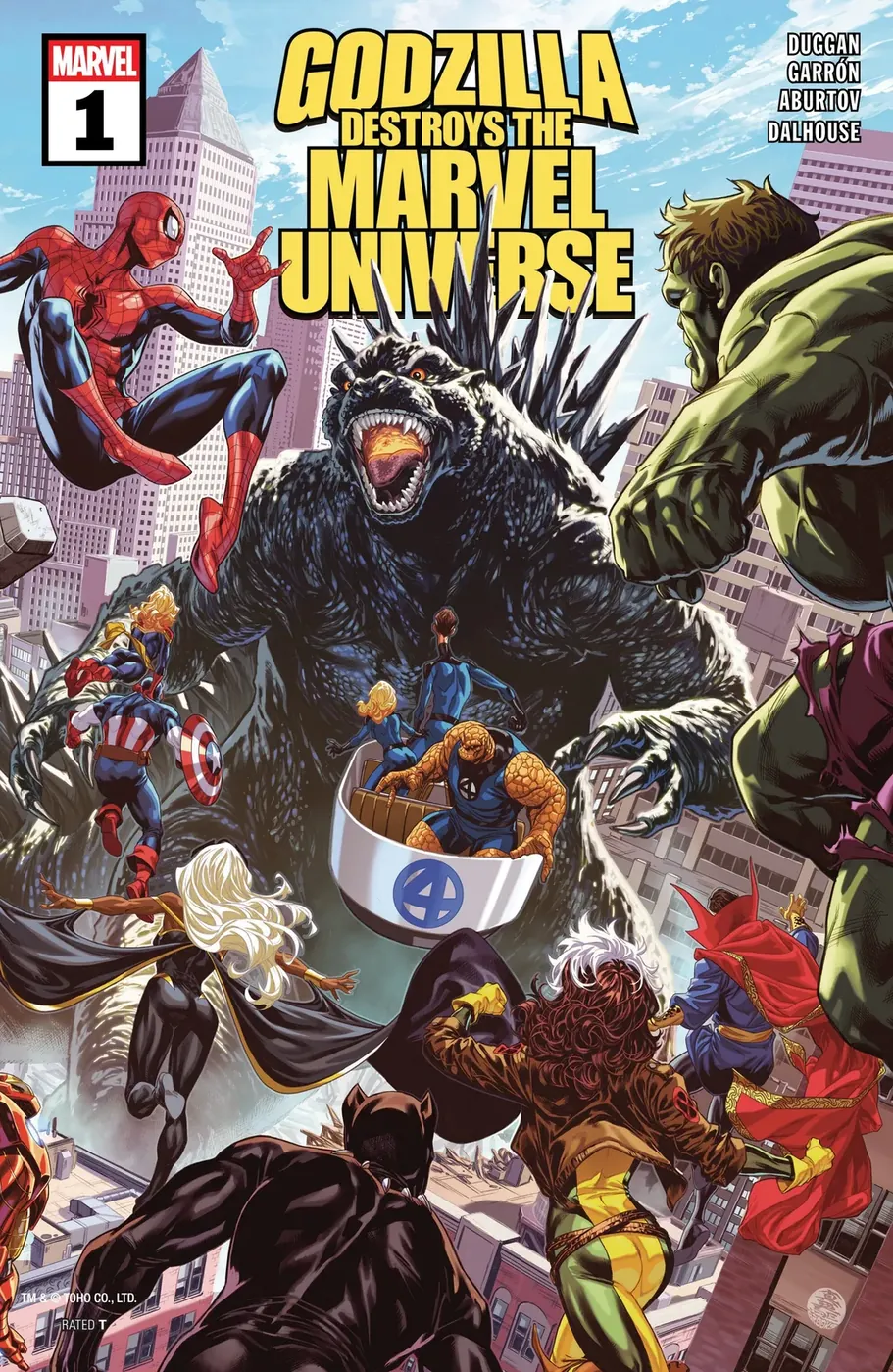 Cover of Godzilla Destroys the Marvel Universe #1