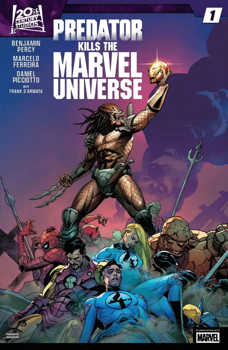 Cover of Predator Kills the Marvel Universe #1