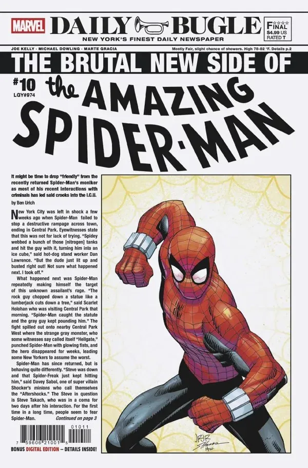 Cover of The Amazing Spider-Man #10 (974)