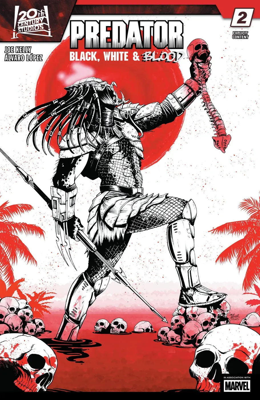 Cover of Predator: Black, White & Blood #2
