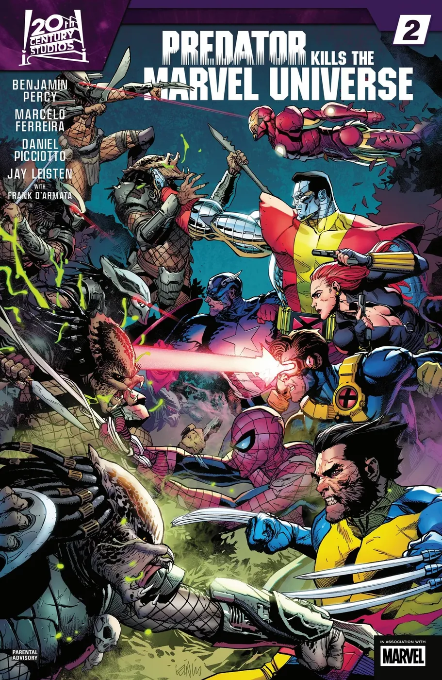 Cover of Predator Kills the Marvel Universe #2