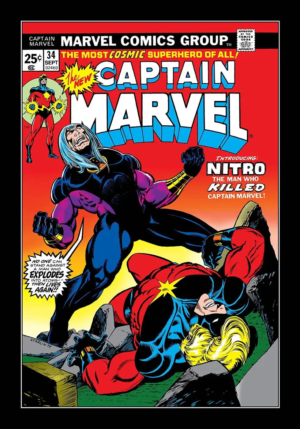 Cover of Captain Marvel #34