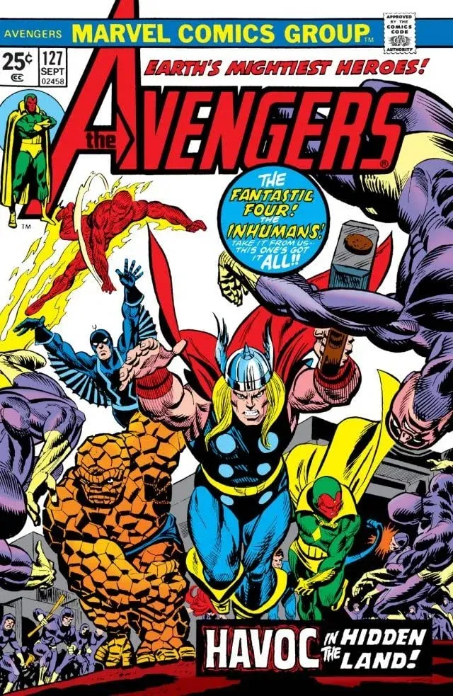 Cover of The Avengers #127