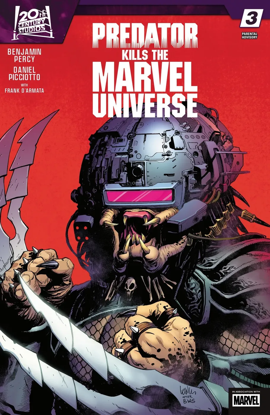 Cover of Predator Kills the Marvel Universe #3