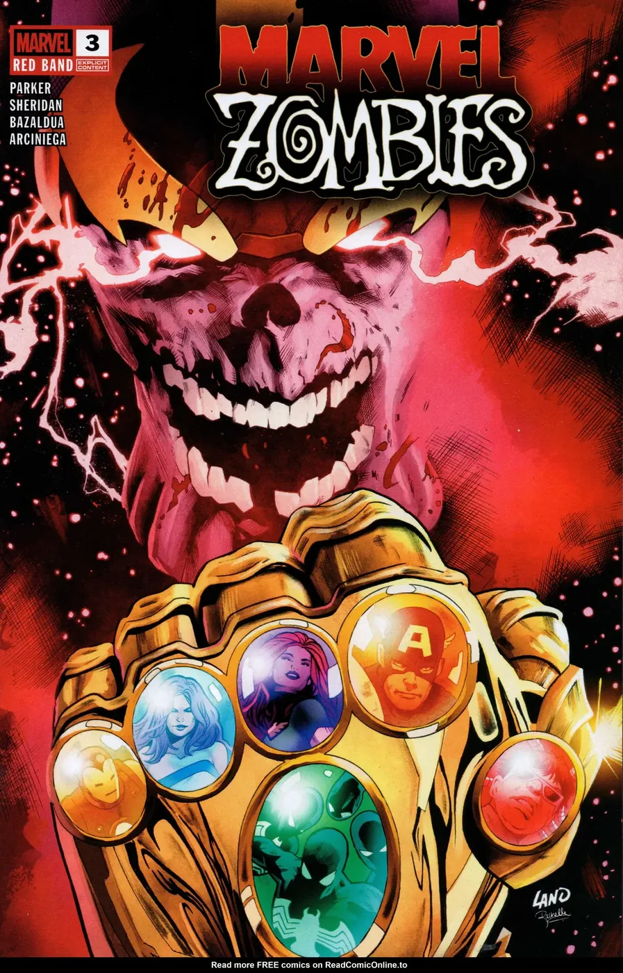 Cover of Marvel Zombies: Red Band #3