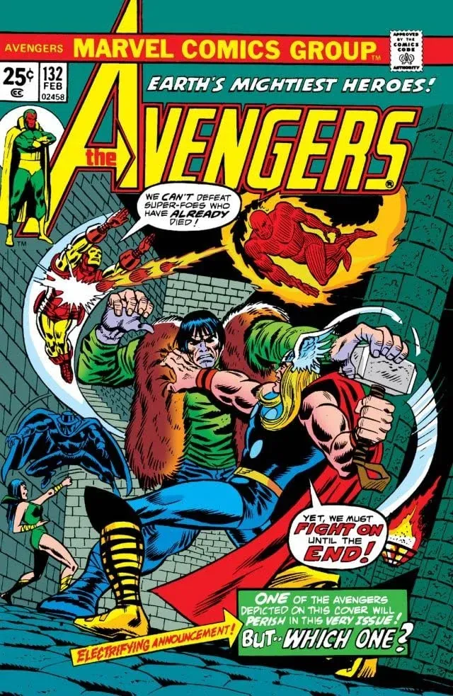 Cover of The Avengers #132