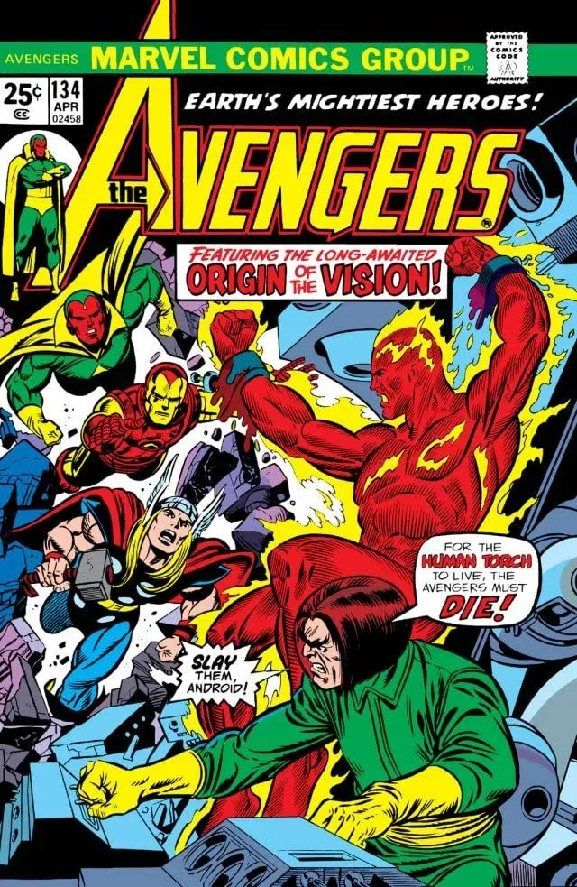 Cover of The Avengers #134
