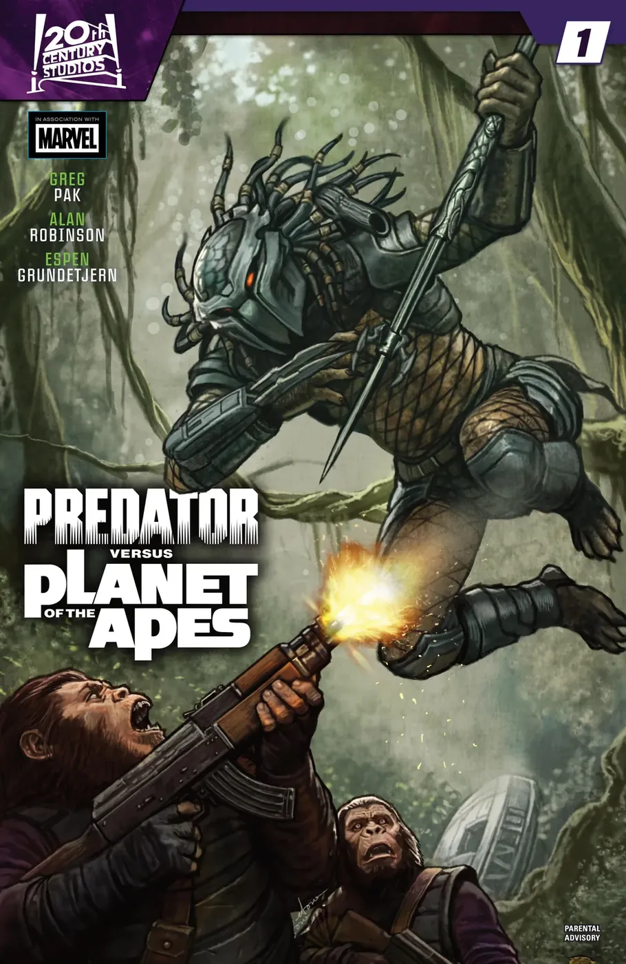 Cover of Predator vs. The Planet of the Apes #1