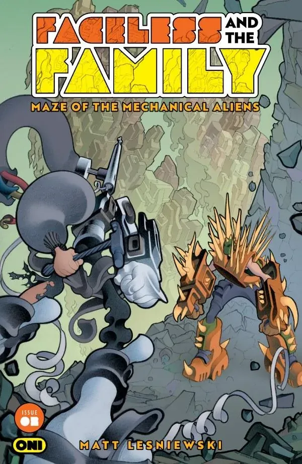 Cover of Faceless and the Family: Maze of the Mechanical Aliens #2