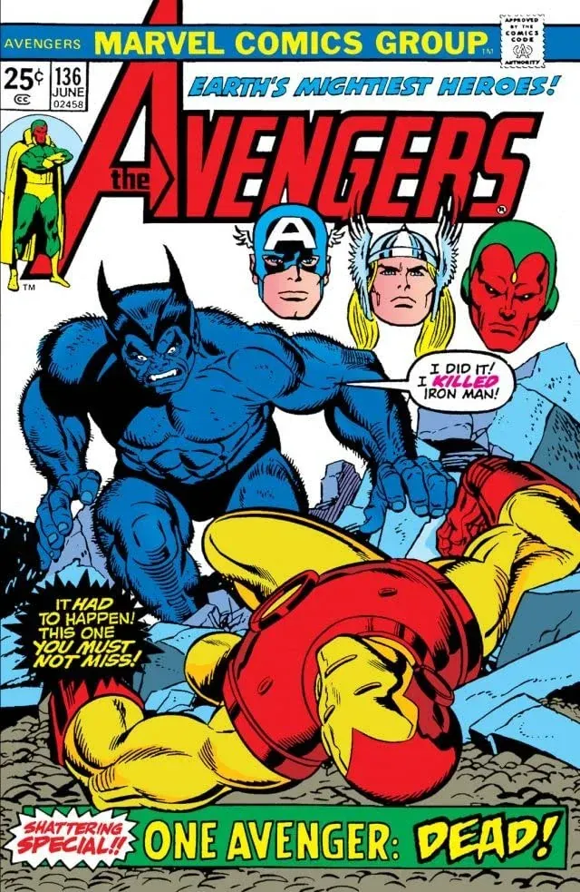 Cover of The Avengers #136