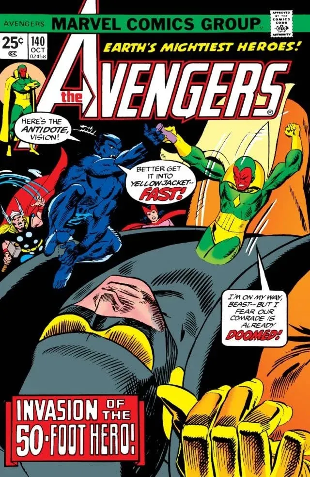 Cover of The Avengers #140