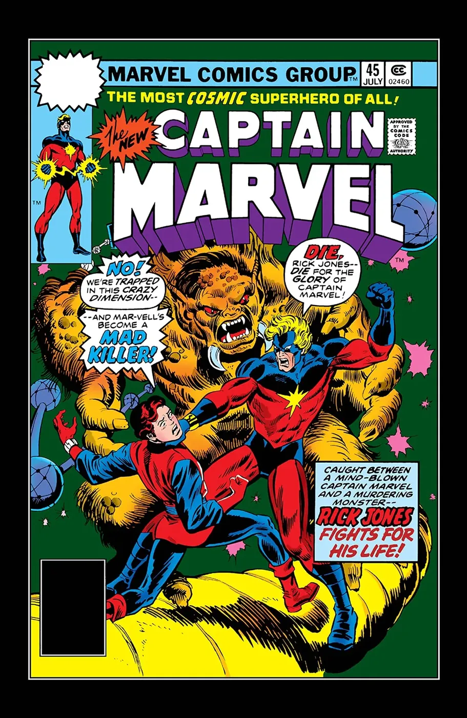 Cover of Captain Marvel #45