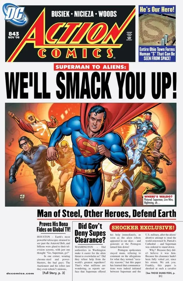 Cover of Action Comics #843