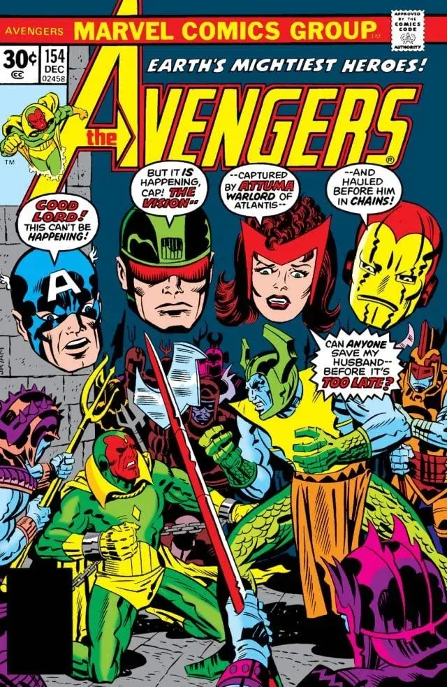 Cover of The Avengers #154