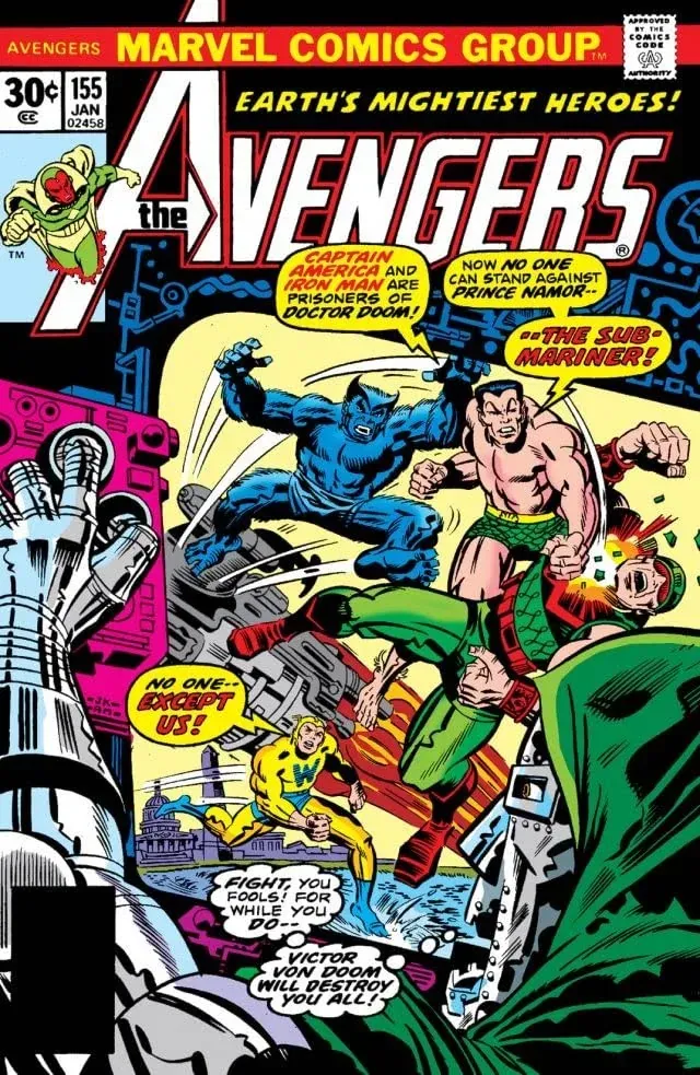 Cover of The Avengers #155