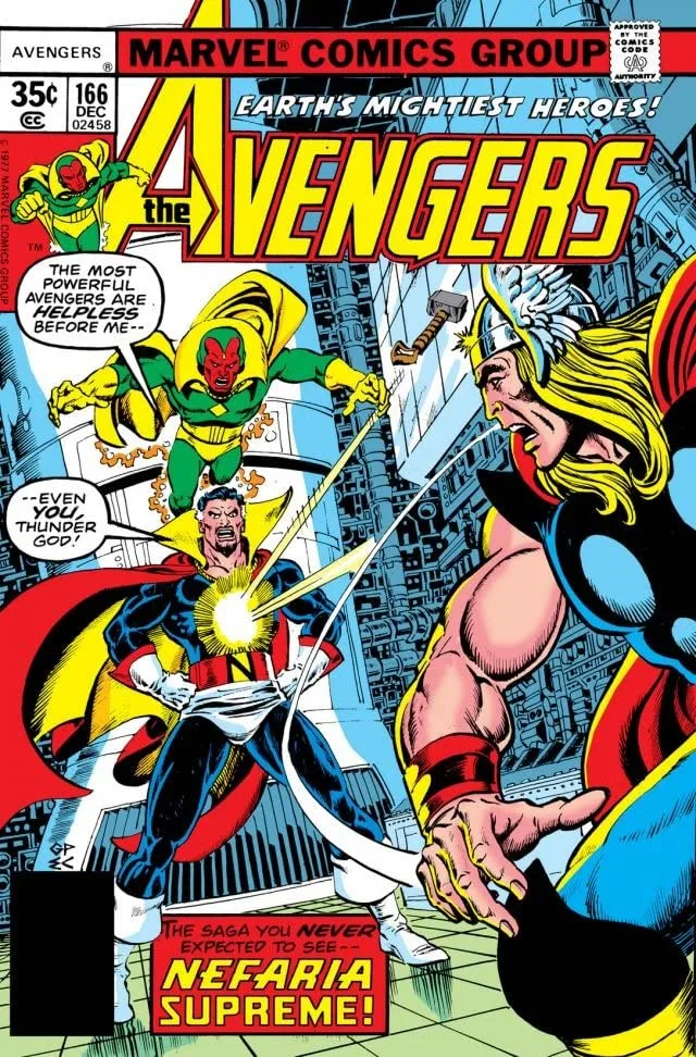 Cover of The Avengers #166