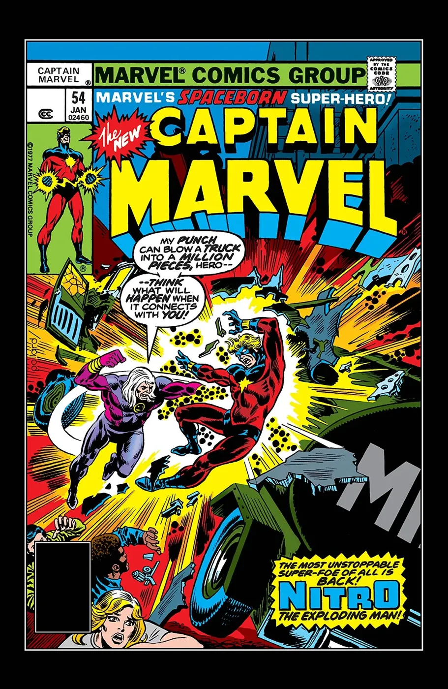 Cover of Captain Marvel #54