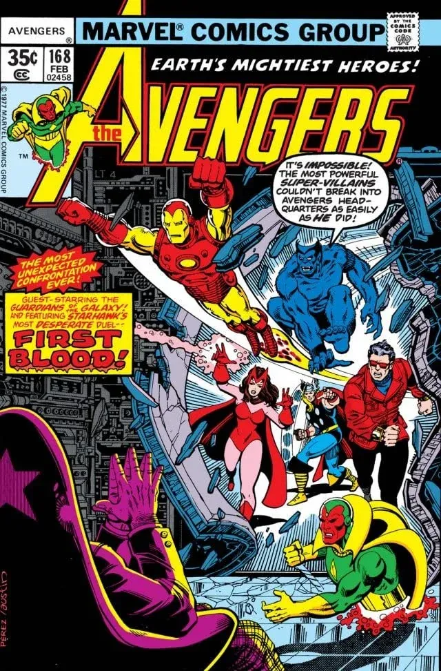 Cover of The Avengers #168
