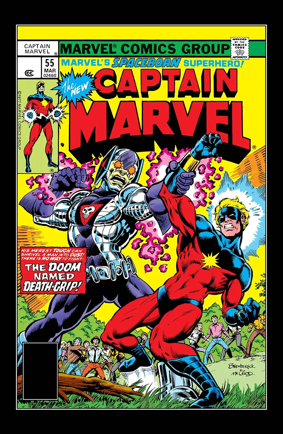 Cover of Captain Marvel #55