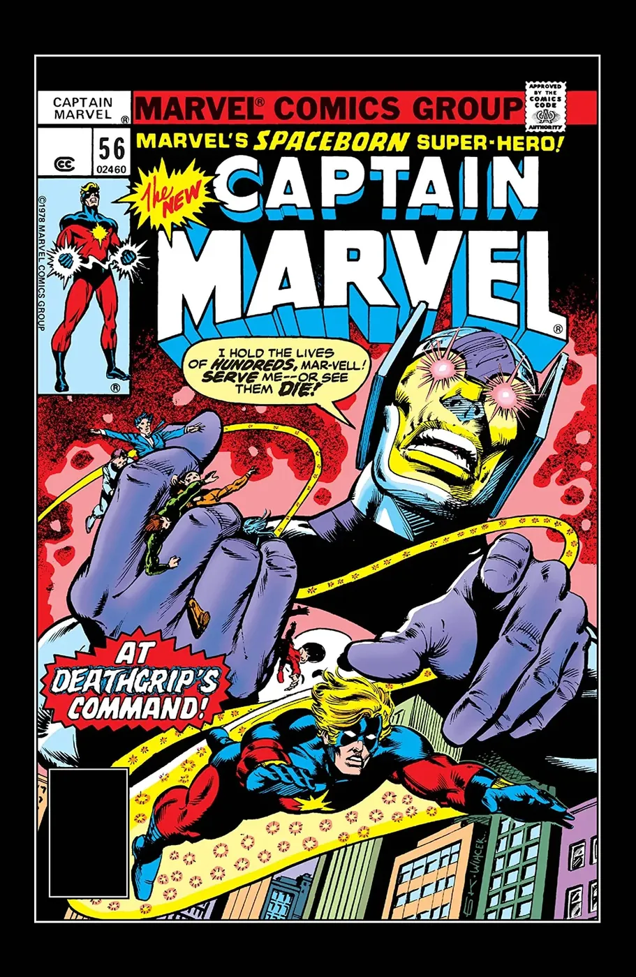 Cover of Captain Marvel #56
