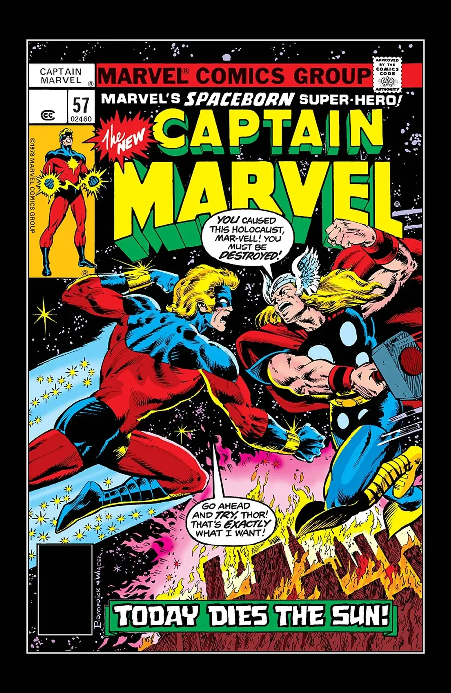 Cover of Captain Marvel #57