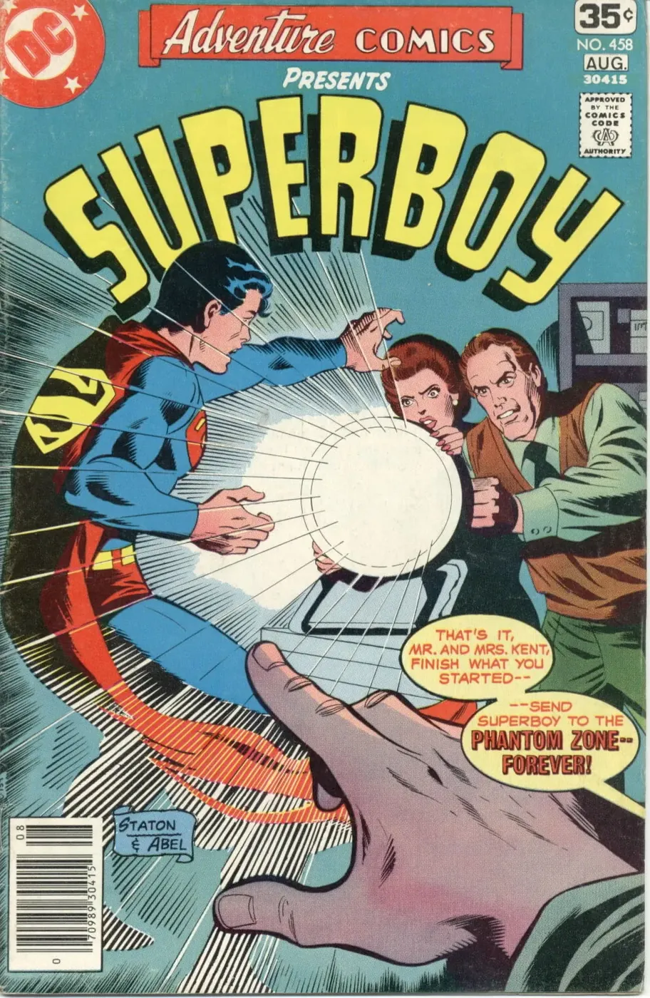 Cover of Adventure Comics #458