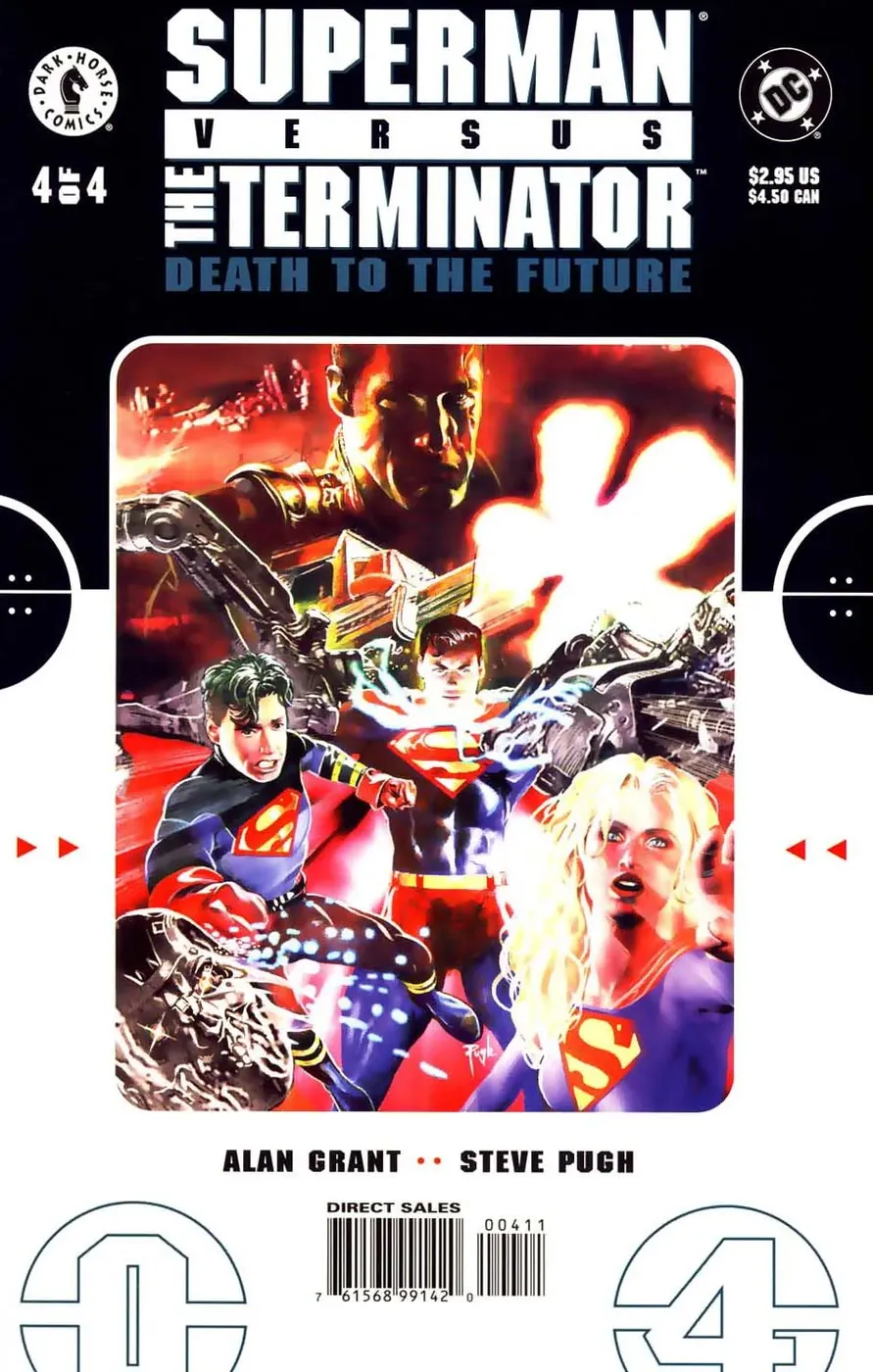 Cover of Superman vs. The Terminator: Death to the Future #4