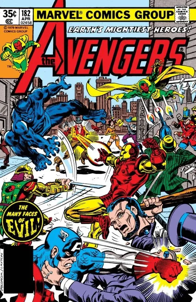 Cover of The Avengers #182