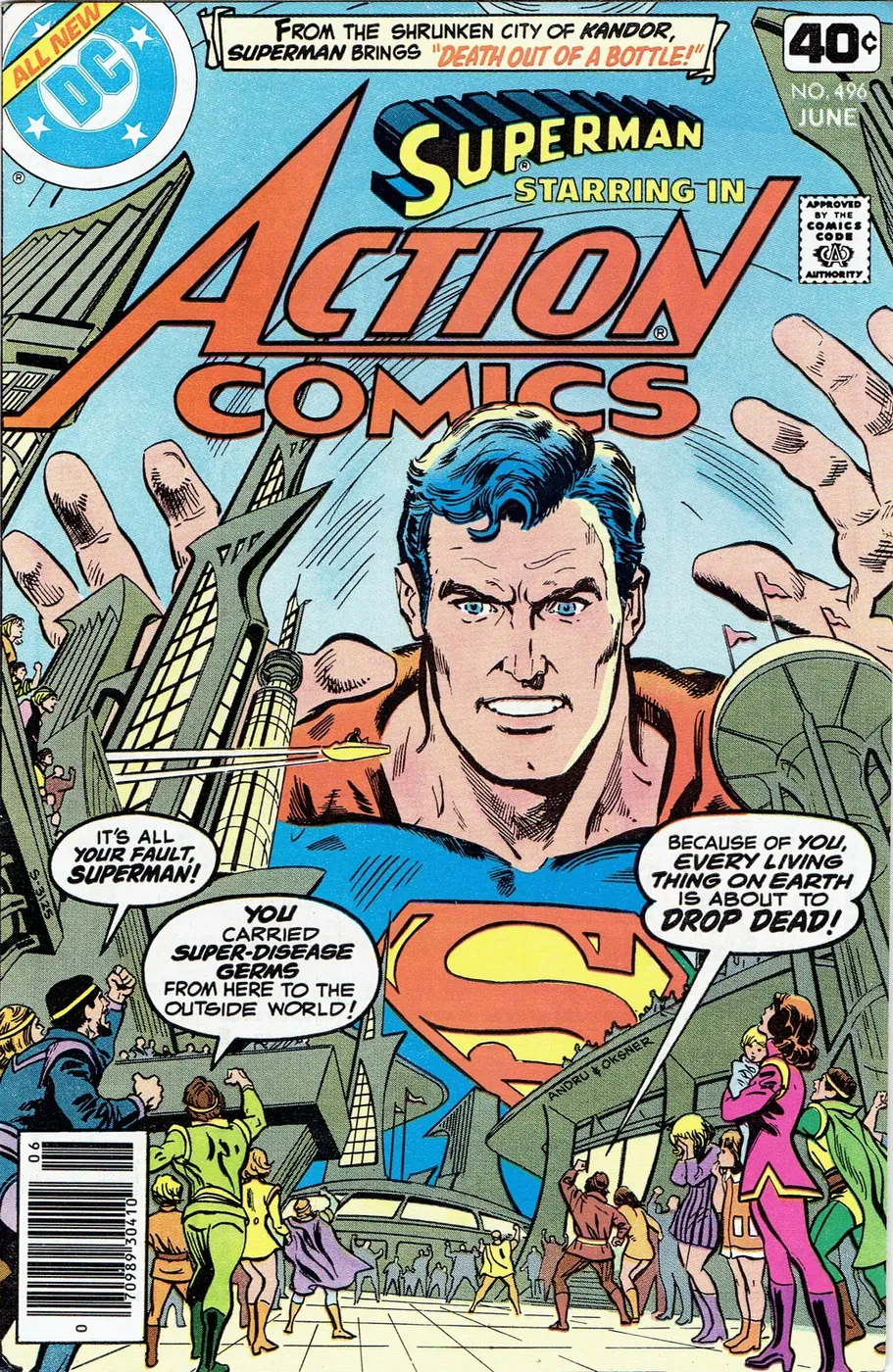 Cover of Action Comics #496