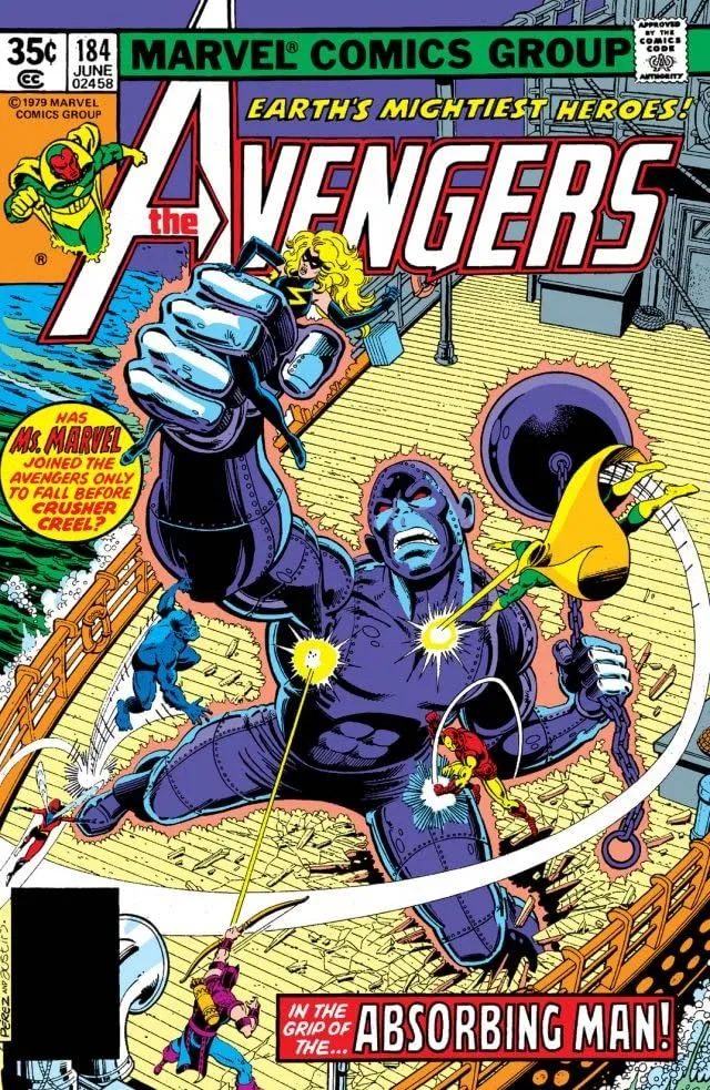 Cover of The Avengers #184