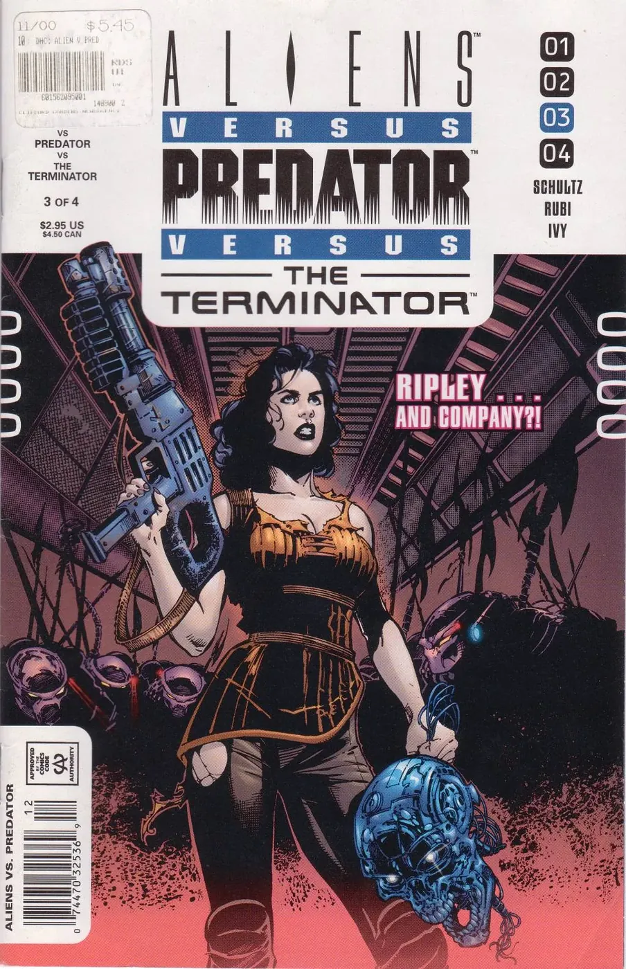 Cover of Aliens vs. Predator vs. The Terminator #3