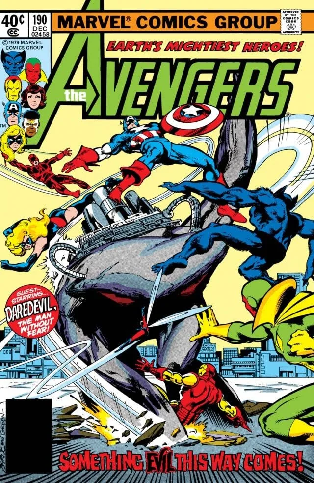 Cover of The Avengers #190