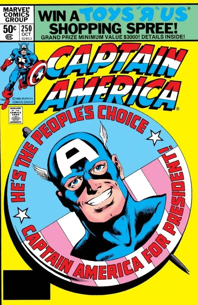 Cover of Captain America #250