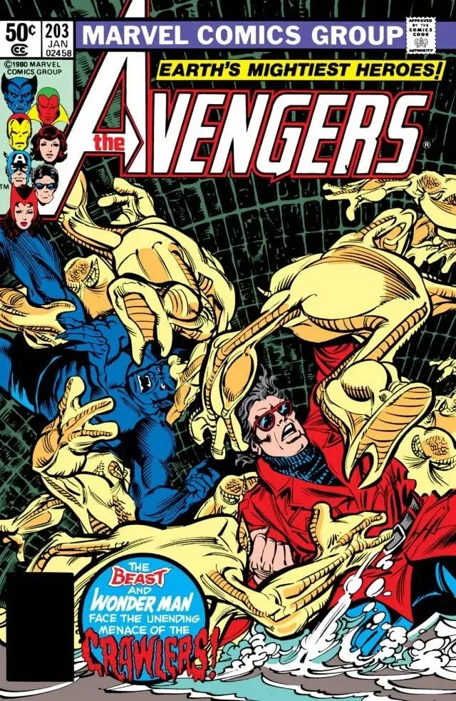 Cover of The Avengers #203