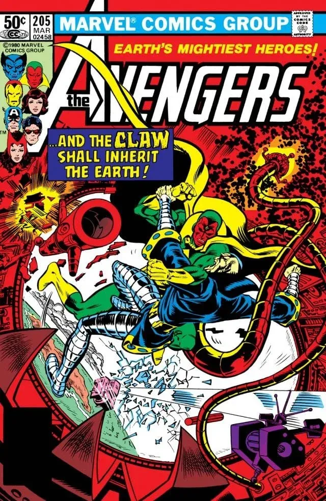 Cover of The Avengers #205