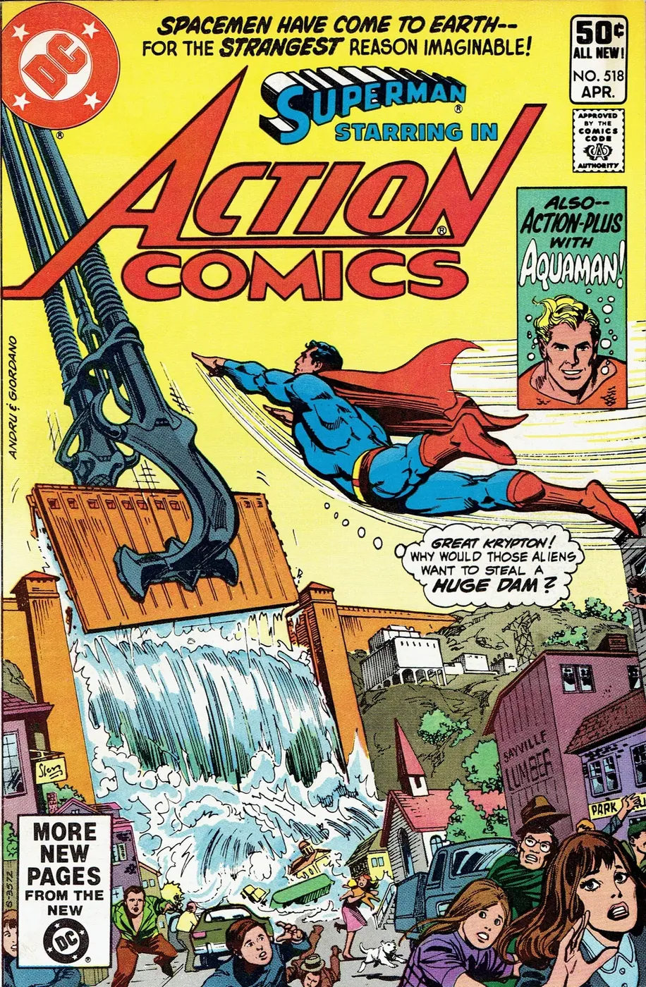 Cover of Action Comics #518