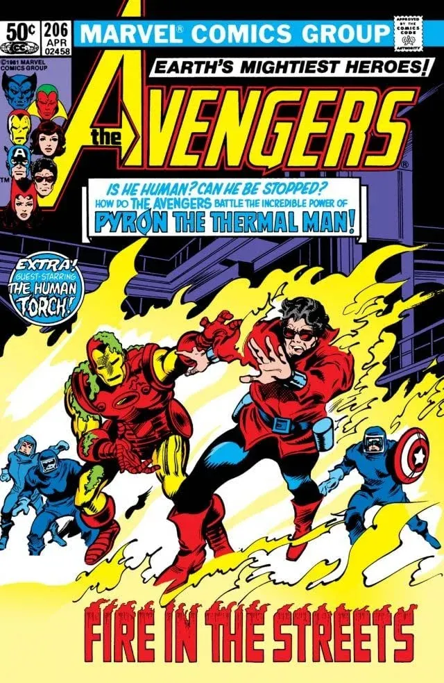 Cover of The Avengers #206